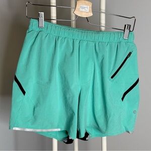 lululemon athletica Men's Mint Green Running Shorts